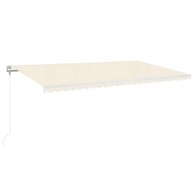 vidaXL Automatische Markise mit LED & Windsensor 600x300 cm Creme 3068972