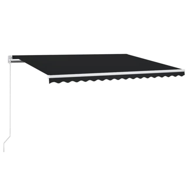 vidaXL Markise Manuell Einziehbar 450x350 cm Anthrazit 3068999