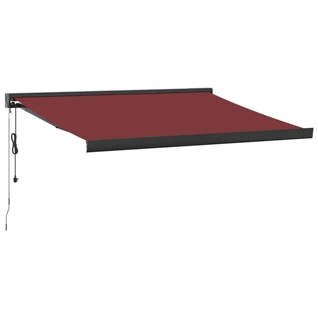 vidaXL Markise Automatisch Burgunderrot 350x250 cm 3215329