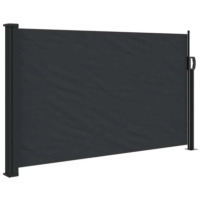 vidaXL Seitenmarkise Ausziehbar Schwarz 120x600 cm 4004489