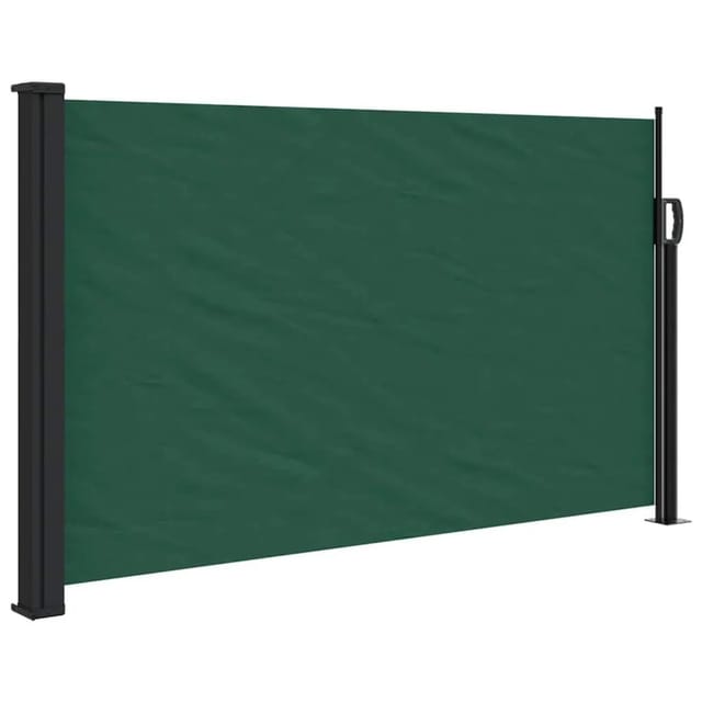 vidaXL Seitenmarkise Ausziehbar Dunkelgrün 117x300 cm 4004290