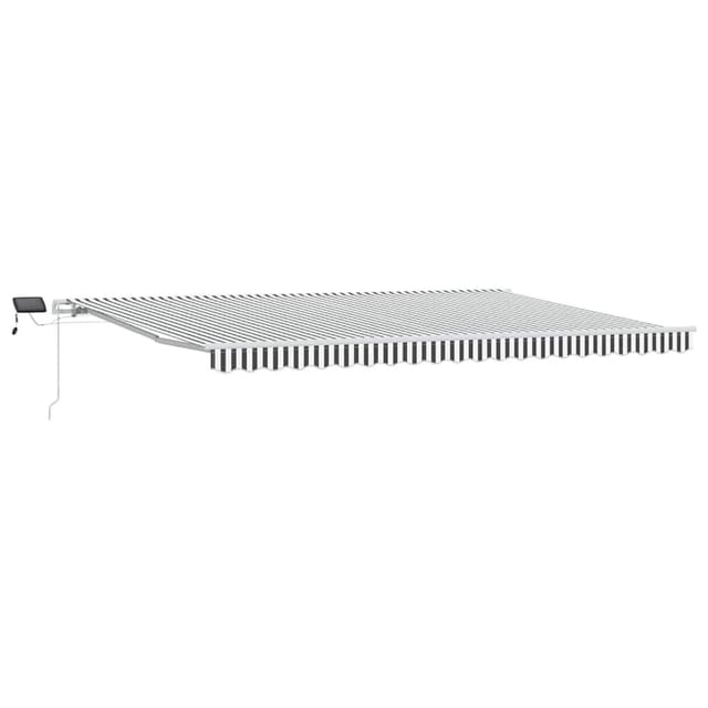 vidaXL Markise Manuell mit LED Anthrazit & Weiß 500x300 cm 3215788