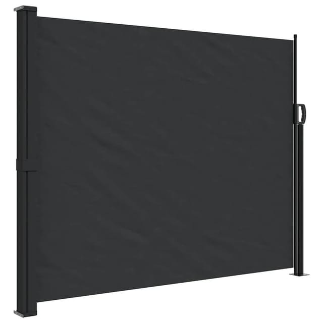 vidaXL Seitenmarkise Ausziehbar Schwarz 160x600 cm 4004519