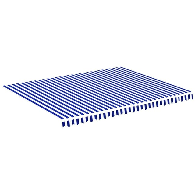vidaXL Markisenbespannung Blau und Weiß 4,5x3,5 m 311920