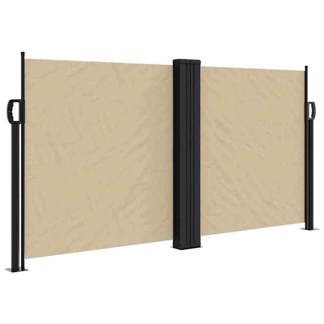 vidaXL Seitenmarkise Ausziehbar Beige 120x600 cm 4004600
