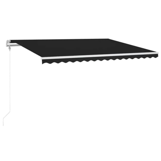 vidaXL Automatische Markise mit LED Windsensor 400x300 cm Anthrazit 3068914