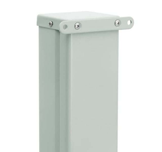 vidaXL Ausziehbare Seitenmarkise 140x600 cm Grau 313373