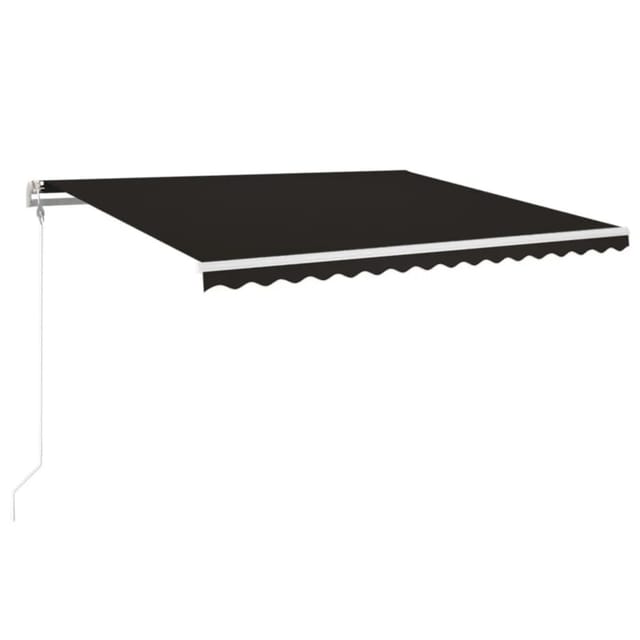 vidaXL Markise Automatisch Einziehbar 400x350 cm Anthrazit 3068989