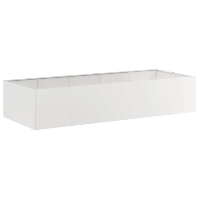 vidaXL Pflanzkübel 200x80x40 cm Edelstahl 860756