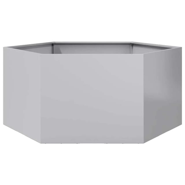 vidaXL Pflanzkübel Sechseckig 104x90x45 Verzinkter Stahl 851134