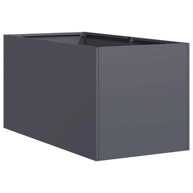 vidaXL Pflanzkübel Anthrazit 40x80x40 cm Kaltgewalzter Stahl 860733