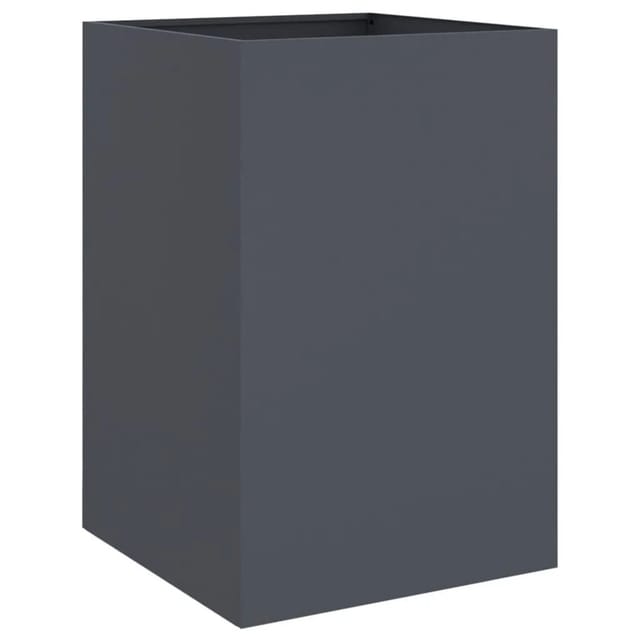 vidaXL Pflanzkübel Anthrazit 52x48x75 cm Stahl 841585