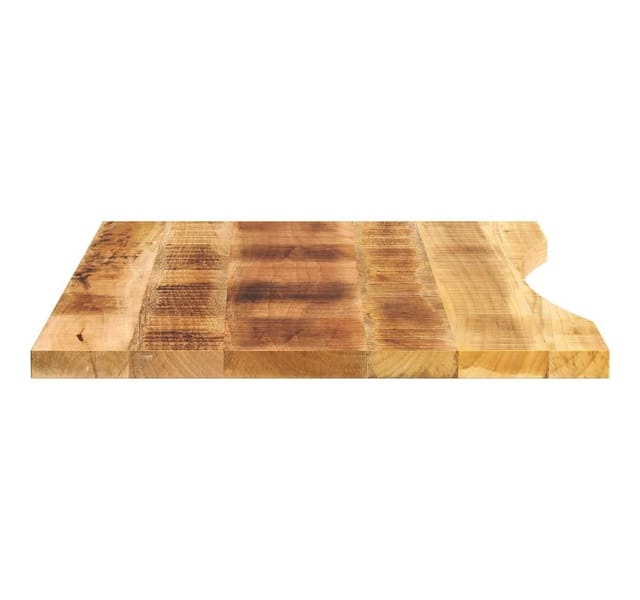 vidaXL Schreibtischplatte mit Aussparung 80x60x2,5 cm Massivholz Mango 370184