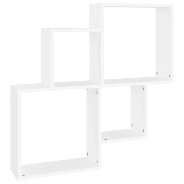 vidaXL Würfelregal Weiß 80x15x78,5 cm Holzwerkstoff 807259