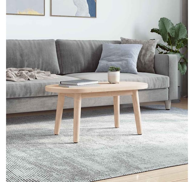 vidaXL Tischplatte 60x30x2,5 cm Massivholz Kiefer Oval 824340