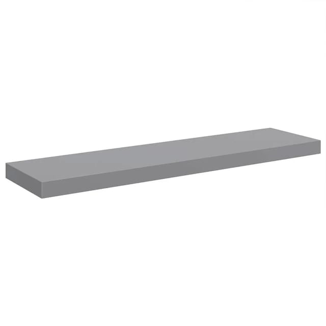 vidaXL Schweberegal Grau 90x23,5x3,8 cm MDF 323859