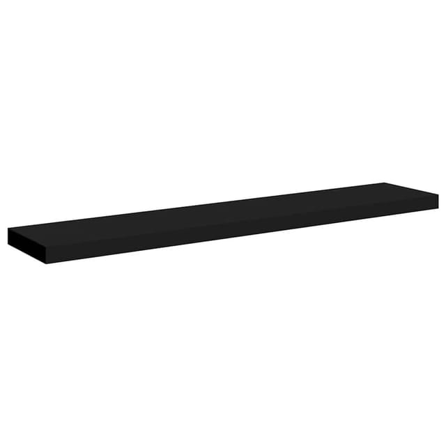 vidaXL Schweberegal Schwarz 120x23,5x3,8 cm MDF 323841