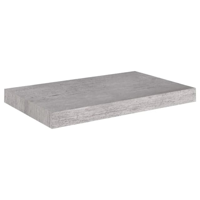 vidaXL Schweberegal Betongrau 50x23x3,8 cm MDF 326594