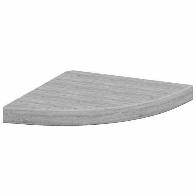 vidaXL Eck-Schweberegal Betongrau 35x35x3,8 cm MDF 326642