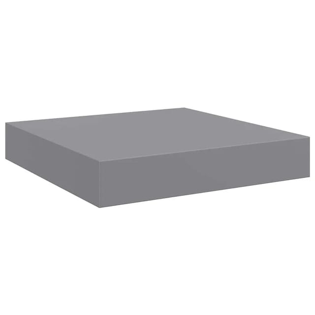 vidaXL Schweberegal Grau 23x23,5x3,8 cm MDF 323844