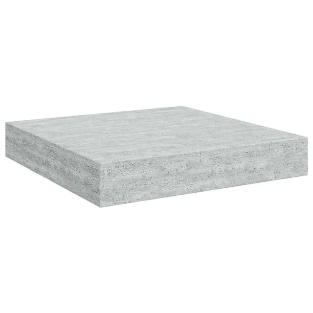 vidaXL Schweberegal Betongrau 23x23,5x3,8 cm MDF 326588