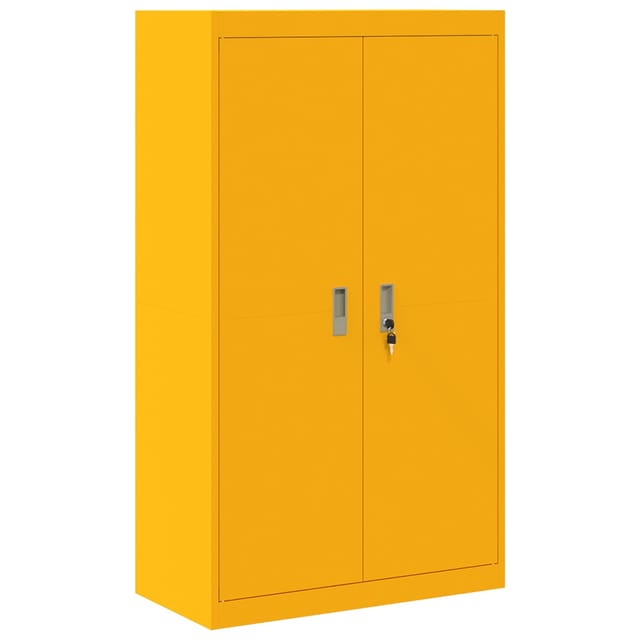 vidaXL Aufbewahrungsschrank 2 Stk Senfgelb 80 x 40 x 140 cm Stahl 3406181