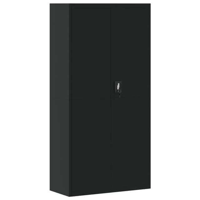 vidaXL Aktenschrank Schwarz 90x40x180 cm Stahl 339754