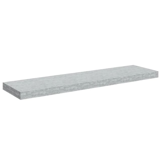 vidaXL Schweberegal Betongrau 90x23,5x3,8 cm MDF 326603
