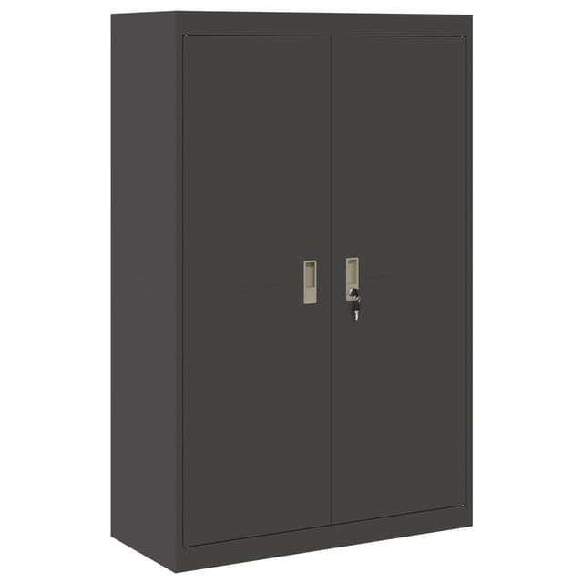 vidaXL Aufbewahrungsschrank 2 Stk Schwarz 90 x 40 x 140 cm Stahl 3406160