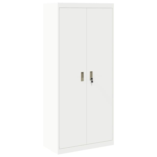 vidaXL Aufbewahrungsschrank 2 Stk Weiß 80 x 40 x 180 cm Stahl 3406189