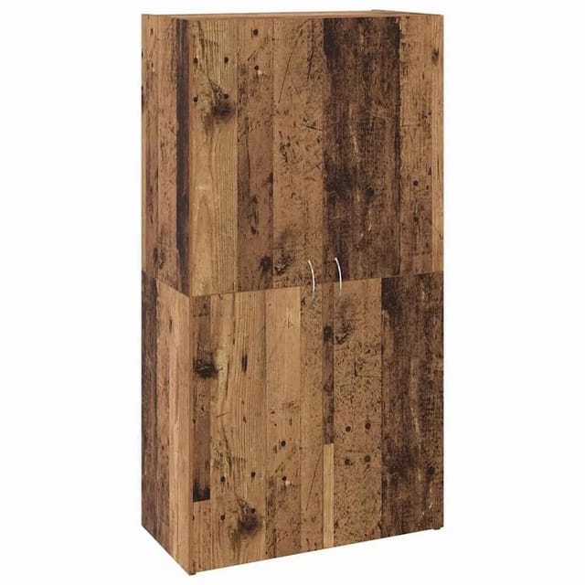 vidaXL Büroschrank Schwarz Eichen-Optik 60 x 32 x 115 cm Holzwerkstoff 879636