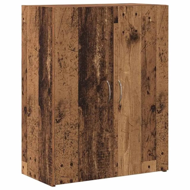 vidaXL Büroschrank mit Regal Schwarz Eichen-Optik 70 x 32 x 77,5 cm 869120