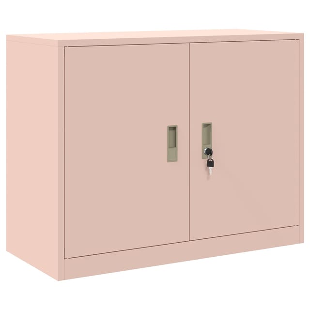 vidaXL Aufbewahrungsschrank Rosa 90 x 40 x 70 cm Stahl 891635