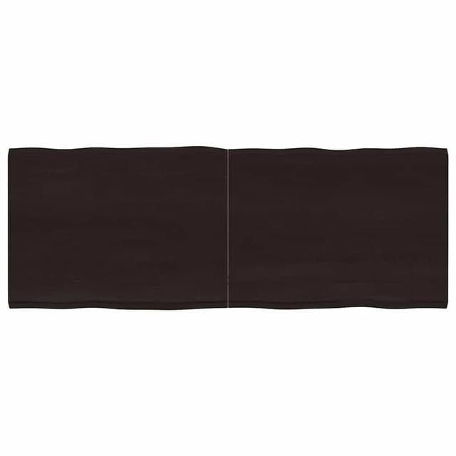 vidaXL Tischplatte 160x60x2-4 cm Massivholz Behandelt Baumkante 364038