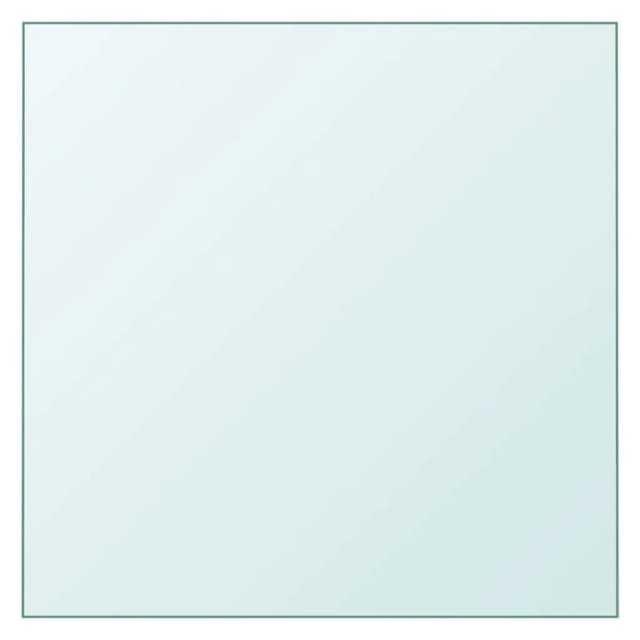 vidaXL Tischplatte Transparent 60x60 cm Hartglas 345073