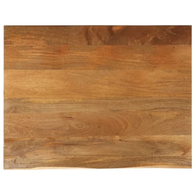 vidaXL Tischplatte mit Baumkante 100x80x2,5 cm Massivholz Mango 370556