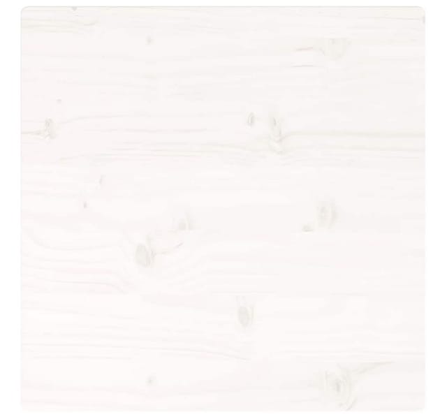 vidaXL Tischplatte Weiß 40x40x2,5 cm Massivholz Kiefer Quadratisch 824371