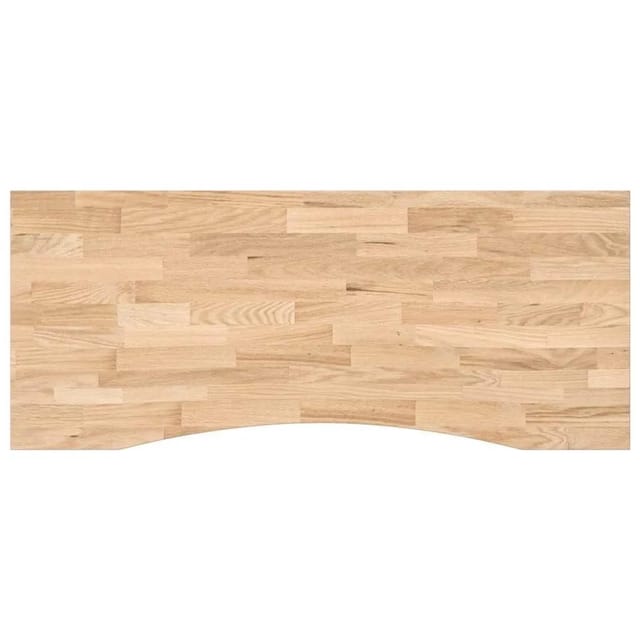 vidaXL Schreibtischplatte Unbehandelt 120x60x2,5 cm Massivholz Eiche 4009014