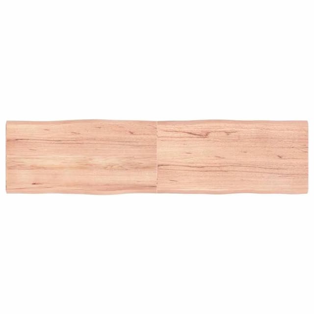 vidaXL Tischplatte 160x40x2-4 cm Massivholz Behandelt Baumkante 363968