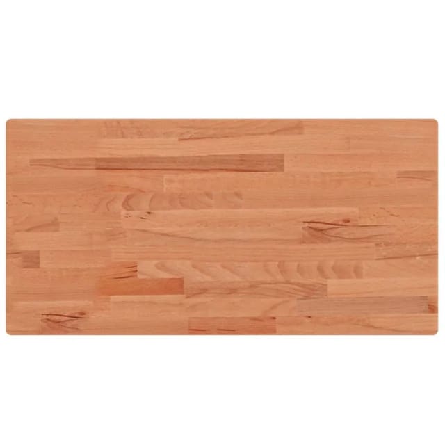 vidaXL Tischplatte 100x50x1,5 cm Rechteckig Massivholz Buche 3188890