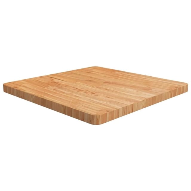 vidaXL Tischplatte Quadratisch Hellbraun 70x70x4cm Behandelte Eiche 343061