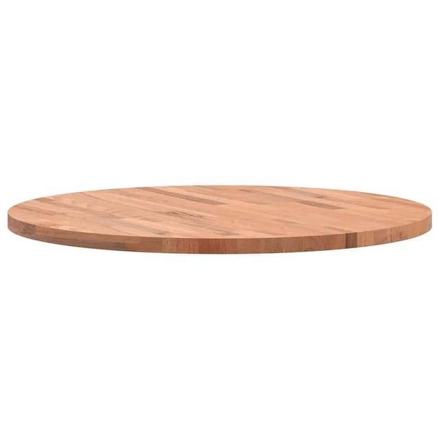vidaXL Tischplatte Ø70x2,5 cm Rund Massivholz Buche 355938