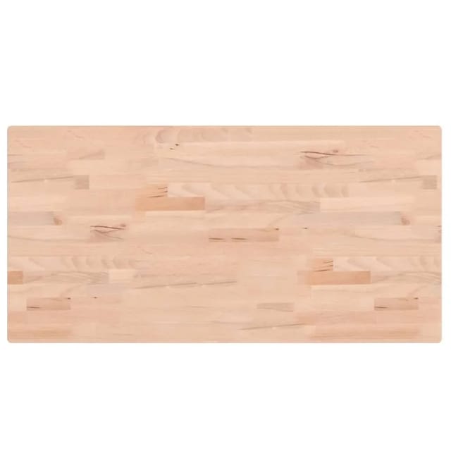 vidaXL Tischplatte 100x50x2,5 cm Rechteckig Massivholz Buche 3188883
