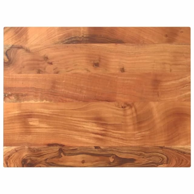 vidaXL Tischplatte 80x50x2,5 cm Rechteckig Massivholz Akazie 370917
