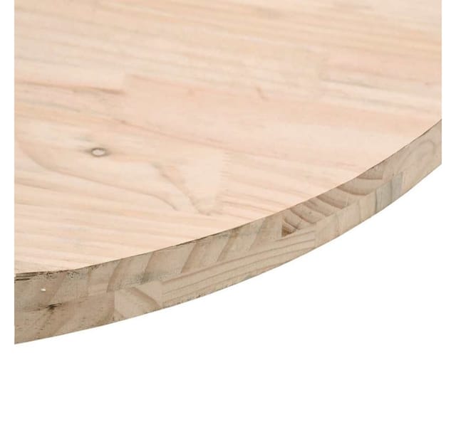vidaXL Tischplatte Ø40x2,5 cm Massivholz Kiefer 813645