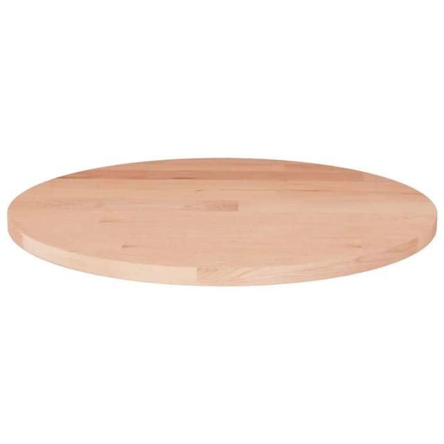 vidaXL Runde Tischplatte Ø40x1,5 cm Unbehandeltes Massivholz Eiche 342894