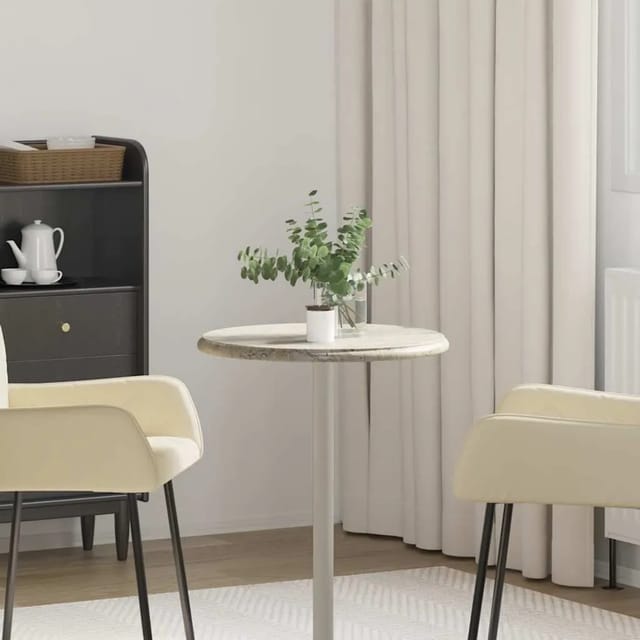 vidaXL Tischplatte Grau Ø50x2,5 cm Marmor 149194
