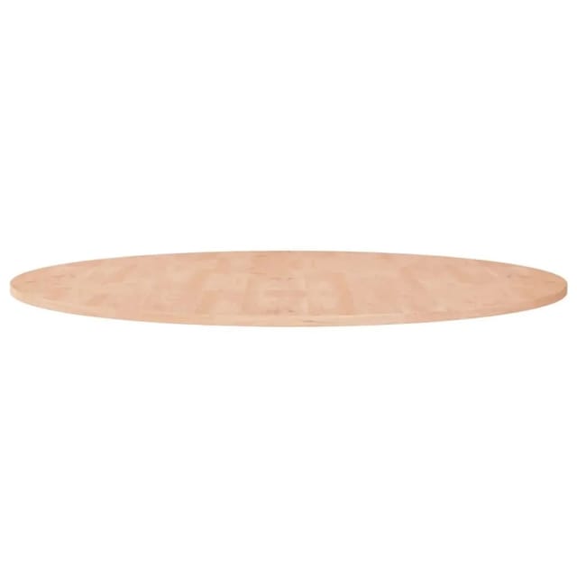 vidaXL Runde Tischplatte Ø90x1,5 cm Unbehandeltes Massivholz Eiche 342899