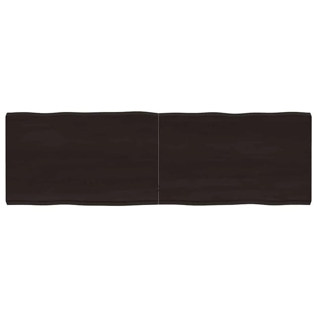 vidaXL Tischplatte 160x50x2-6 cm Massivholz Behandelt Baumkante 364037