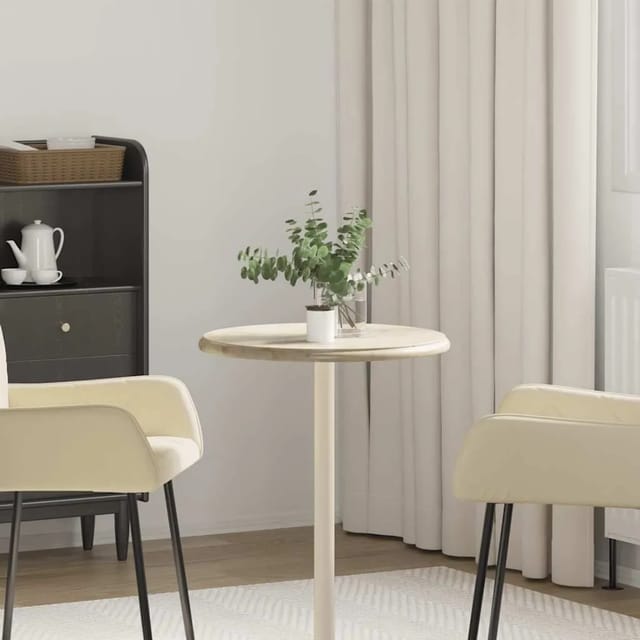 vidaXL Tischplatte Creme Ø50x2,5 cm Marmor 149192